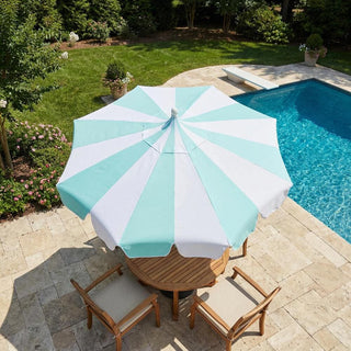 10FT Pagoda Patio Umbrella with Crank Lift & Tilt – Adjustable Outdoor Market Umbrella in Mint Green, Navy Blue & Black