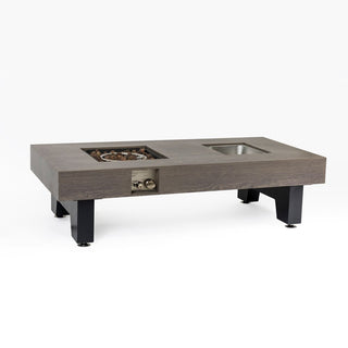 54_inch Iron Fire Pit with Ice Bucket Design