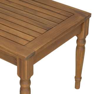 Acacia Classic Outdoor Weather-Resistant Patio Coffee Table – Natural Finish