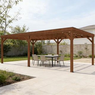 Wooden Outdoor Pergola, Grape Vine Gazebo Shade Structure for Garden, Patio & Backyard Outdoor Living Space