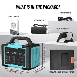 1024Wh LiFePO4 Portable Power Station with Modular Inverter, MPPT Solar & 1800W AC Output