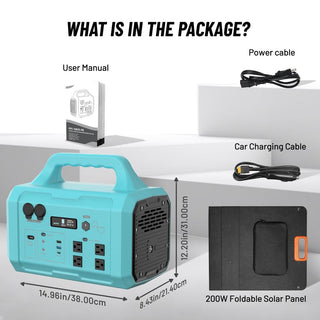 1024Wh Portable Power Station (1000W/1800W) with MPPT Solar Charging, 100W USB-C PD & IPX4 Protection