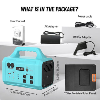 1024Wh Portable Power Station (1000W/1800W) with MPPT Solar Charging, 100W USB-C PD & IPX4 Protection