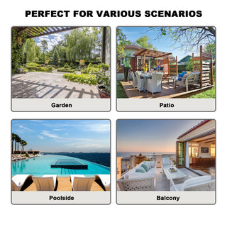 10FT Hexagonal Offset Patio Umbrella with Crank & Tilt, Available in Beige / Navy Blue / Tan / Red