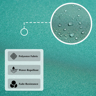 10FT Iron Cantilever Patio Umbrella with Tassels – 360° Rotating Outdoor Offset Umbrella with PU-Coated Polyester Canopy