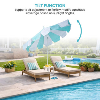 10FT Pagoda Patio Umbrella with Crank Lift & Tilt – Adjustable Outdoor Market Umbrella in Mint Green, Navy Blue & Black