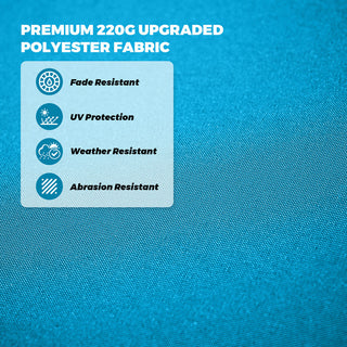 10FT LED Light Electric Market Umbrella with Remote – One-Touch Automatic Patio Umbrella