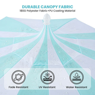 10FT Pagoda Patio Umbrella with Crank Lift & Tilt – Adjustable Outdoor Market Umbrella in Mint Green, Navy Blue & Black