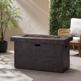 45 Inch Rectangular MGO Fire Pit – 50,000 BTU Outdoor Propane Gas Heater