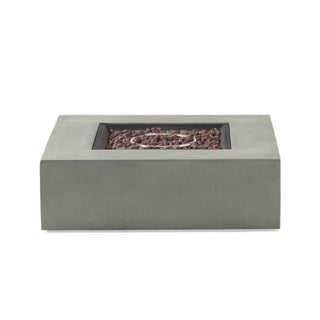 50,000 BTU Square MGO Propane Fire Table, Outdoor Gas Fire Pit with External Tank Design