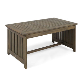 Outdoor Acacia Wood Coffee Table For Patio And Garden