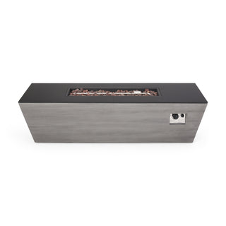 56" Rectangular MGO Propane Fire Pit – 50,000 BTU Outdoor Gas Fire Table