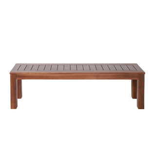 Acacia Wood Outdoor Picnic Bench With Classic Slatted Design