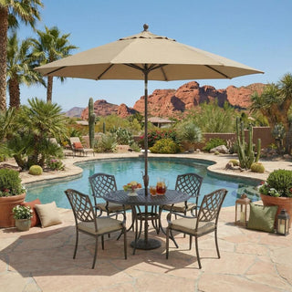 10FT Pagoda Patio Umbrella with Crank & Tilt