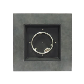 Outdoor Patio Propane Fire Pit 24'' H x 33'' W Square Iron Gas-burning Fire Pit - 50,000 BTU, Tank in side, Dark Gray/Grey