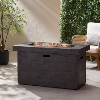 45 Inch Rectangular MGO Fire Pit – 50,000 BTU Outdoor Propane Gas Heater
