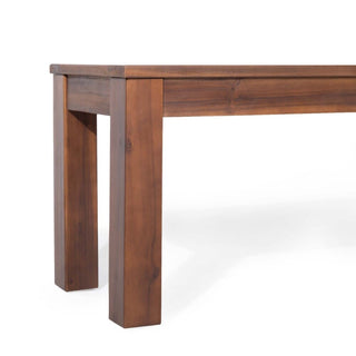 Acacia Wood Outdoor Picnic Bench With Classic Slatted Design