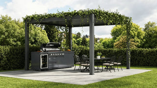 pergola outdoor dining outdoor cooking set banner