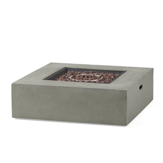 50,000 BTU Square MGO Propane Fire Table, Outdoor Gas Fire Pit with External Tank Design