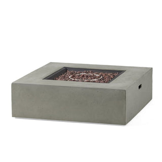 50,000 BTU Square MGO Propane Fire Table, Outdoor Gas Fire Pit with External Tank Design