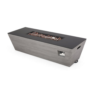 56" Rectangular MGO Propane Fire Pit – 50,000 BTU Outdoor Gas Fire Table