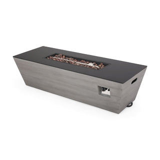 56" Rectangular MGO Propane Fire Pit – 50,000 BTU Outdoor Gas Fire Table