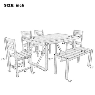 High-Quality Acacia Wood Patio Dining Set, Weather Resistant Outdoor Table & Chair Furniture for Backyard, Balcony & Garden