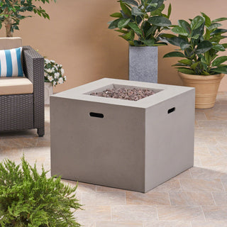 31" Square Propane Gas Fire Pit, 40,000 BTU Outdoor Fire Table for Patio & Backyard