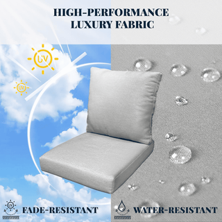 2-Piece Aluminum Swivel Rocking Patio Chairs, 360° Rotating Outdoor Lounge Chairs with Smooth Rocking Motion