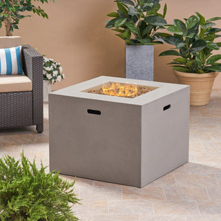 31" Square Propane Gas Fire Pit, 40,000 BTU Outdoor Fire Table for Patio & Backyard