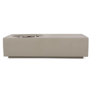 14.75" Rectangular Propane Fire Pit, 50,000 BTU Outdoor Gas Fire Pit Table for Patio & Backyard