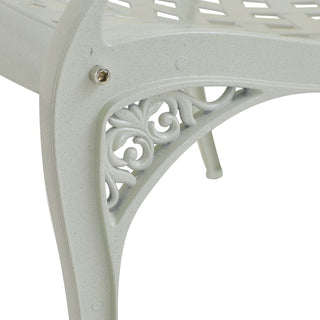 Bronze Cast Aluminum Outdoor Patio Dining Arm Chairs, Set of 2, Weather-Resistant Garden & Courtyard Seating