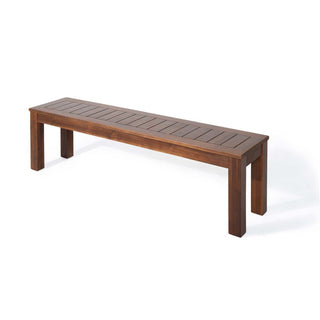 Acacia Wood Outdoor Picnic Bench With Classic Slatted Design