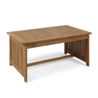 Outdoor Acacia Wood Coffee Table For Patio And Garden