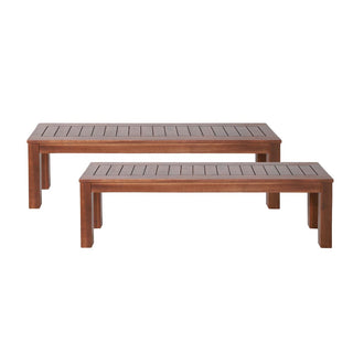 Acacia Wood Outdoor Picnic Bench With Classic Slatted Design
