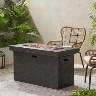 45 Inch Rectangular MGO Fire Pit – 50,000 BTU Outdoor Propane Gas Heater
