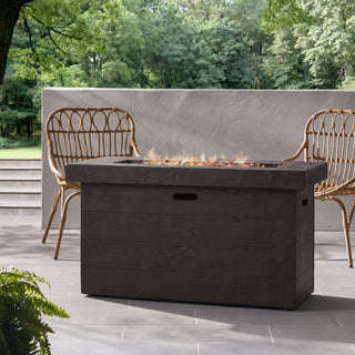 45 Inch Rectangular MGO Fire Pit – 50,000 BTU Outdoor Propane Gas Heater